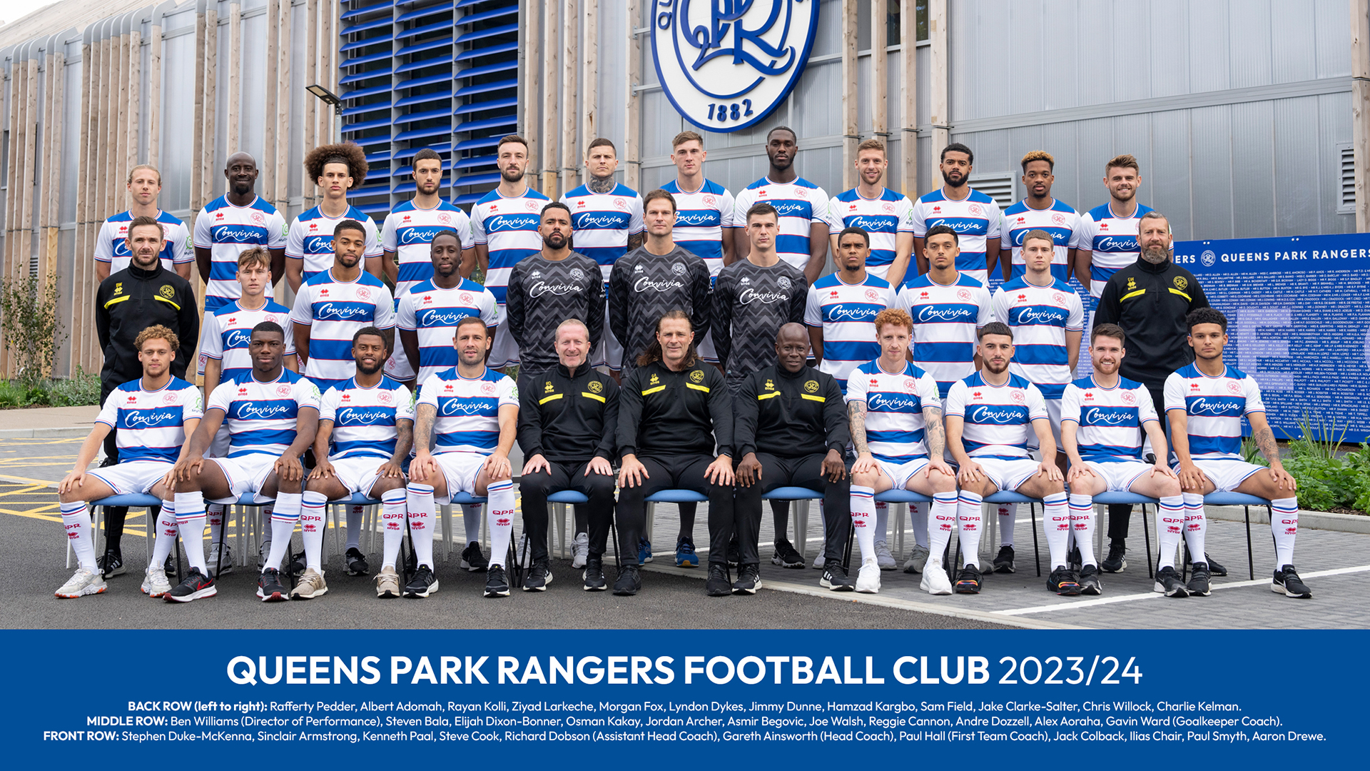 QPR FC  2023/24 Championship line-up complete