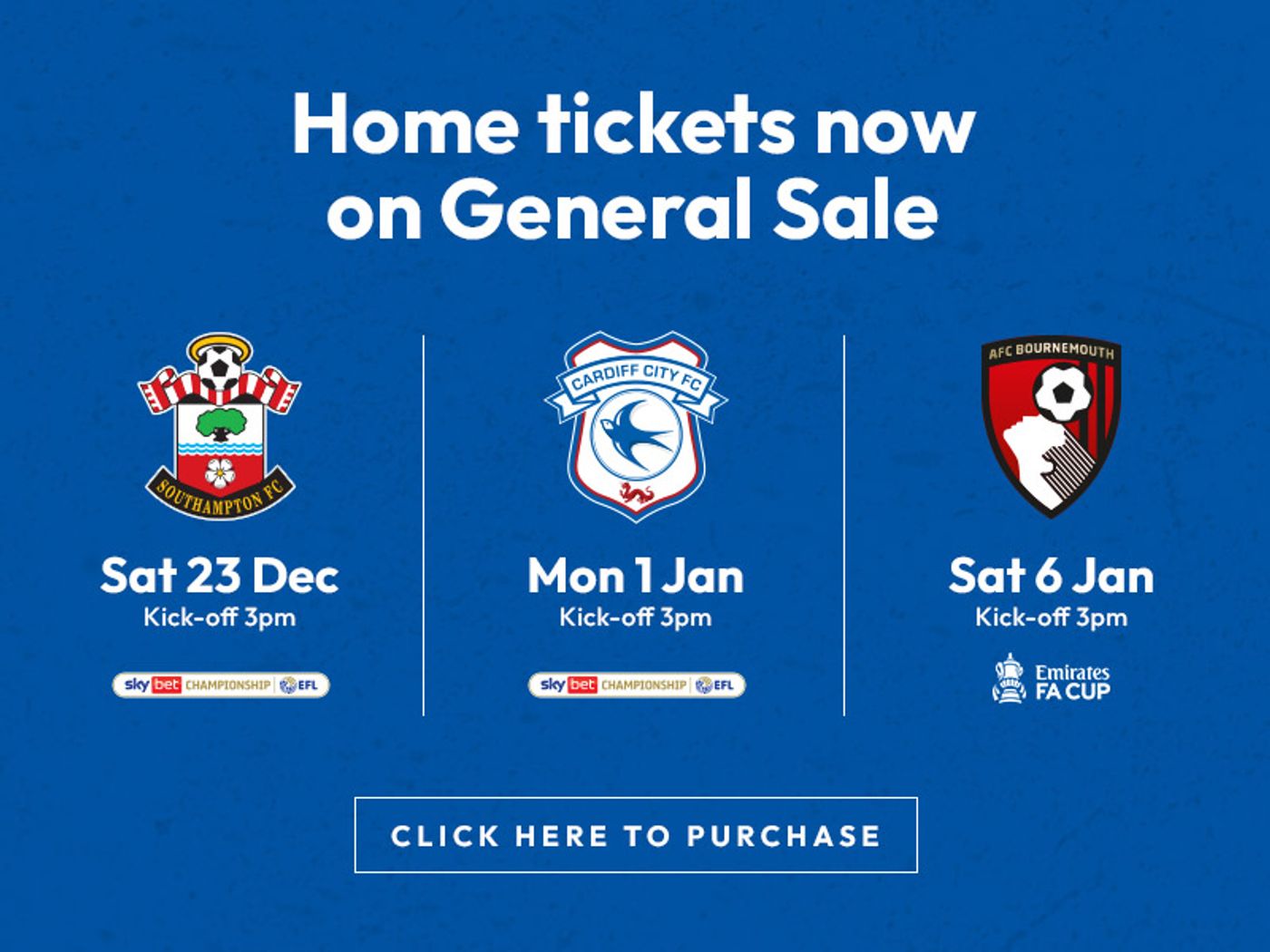 Cardiff City on general sale